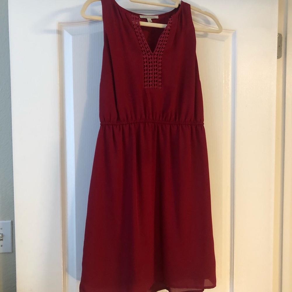 Maroon red dress